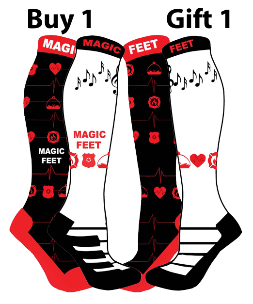 Buy 1 Gift 1 Compression Socks to First Responders and Healthcare workers.